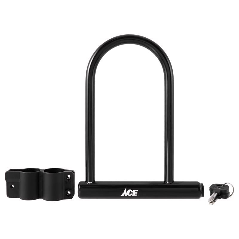 Ace 7-5/8 in. W Steel Key U-Bar Lock