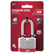 Ace 1-5/16 in. H X 1-3/4 in. W X 1-1/16 in. L Stainless Steel 4-Pin Tumbler Weather-Resistant Padloc