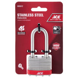 Ace 1-5/16 in. H X 1-3/4 in. W X 1-1/16 in. L Stainless Steel 4-Pin Tumbler Weather-Resistant Padloc