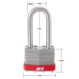 Ace 1-5/16 in. H X 1-3/4 in. W X 1-1/16 in. L Stainless Steel 4-Pin Tumbler Weather-Resistant Padloc