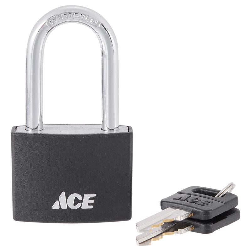 Ace 1-1/4 in. H X 1-1/2 in. W X 5/8  L Aluminum Double Locking Covered Padlock