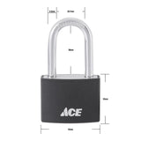 Ace 1-1/4 in. H X 1-1/2 in. W X 5/8  L Aluminum Double Locking Covered Padlock