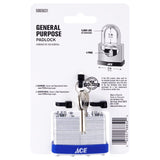 Ace 1-3/8 in. H X 2 in. W X 1-1/8 in. L Laminated Steel 4-Pin Tumbler Padlock