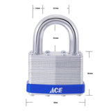 Ace 1-3/8 in. H X 2 in. W X 1-1/8 in. L Laminated Steel 4-Pin Tumbler Padlock