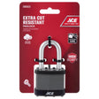 Ace 1-1/2 in. H X 1-3/4 in. W X 1  L Laminated Steel Double Locking Weather-Resistant Padlock