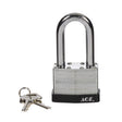 Ace 1-3/8 in. H X 2 in. W X 1-1/8  L Laminated Steel 4-Pin Tumbler Padlock