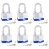 Ace 1-5/16 in. H X 1-3/4 in. W X 1  L Laminated Steel 4-Pin Tumbler Padlock