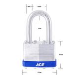 Ace 1-5/16 in. H X 1-3/4 in. W X 1  L Laminated Steel 4-Pin Tumbler Padlock