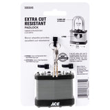 Ace 1-3/4 in. H X 2 in. W Laminated Steel 4-Pin Tumbler Weather-Resistant Padlock