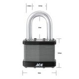 Ace 1-3/4 in. H X 2 in. W Laminated Steel 4-Pin Tumbler Weather-Resistant Padlock