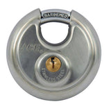 Ace 1-3/4 in. H X 2-3/4 in. W X 1-1/8 in. L Stainless Steel 4-Pin Cylinder Disk Padlock