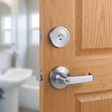 Tell Manufacturing Satin Chrome Stainless Steel Indicator Deadbolt
