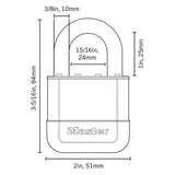 Master Lock Elite 2 in. W Laminated Steel 5-Pin Cylinder Padlock