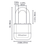 Master Lock Elite 2.5 in. W Laminated Steel 5-Pin Cylinder Padlock