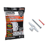 Toggler 3/4 in. D X 1-13/16 in. L Plastic Flat Head Drywall Anchors 5 pc