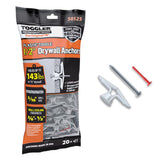 Toggler 3/4 in. D X 1-13/16 in. L Plastic Flat Head Drywall Anchors 20 pc