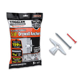 Toggler 7/8 in. D X 1-7/8 in. L Plastic Flat Head Drywall Anchors 5 pc