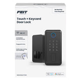Feit Electric Matte Black Metal Electric Touch Screen Entry Lock