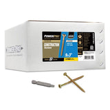 Power Pro No. 9 Ga. X 3 in. L Star Flat Head Coarse Construction Screws