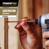 Power Pro No. 9 Ga. X 3 in. L Star Flat Head Coarse Construction Screws