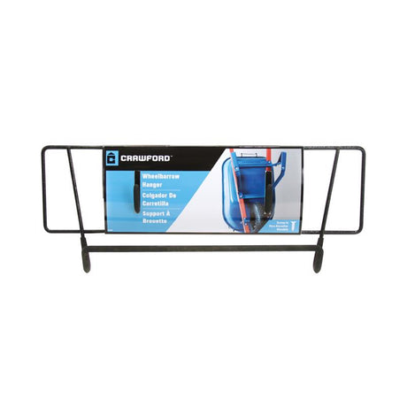 Crawford Hillman 18 in. L Powder Coated Black Metal/Steel Wheelbarrow Holder 1 pk