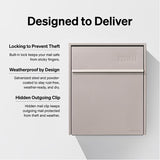 Adoorn Galvanized Steel Wall Mount Sand Stone Mailbox