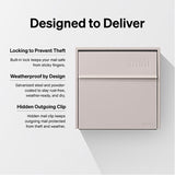 Adoorn Locking Galvanized Steel Wall Mount Sand Stone Mailbox