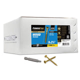 Power Pro No. 9 Ga. X 2-1/2 in. L Bronze Star Flat Head Deck Screws