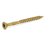 Power Pro No. 9 Ga. X 2-1/2 in. L Bronze Star Flat Head Deck Screws