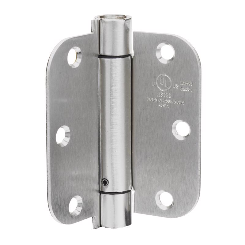 ACE 3.5 in. L Satin Nickel Self Closing Hinge 1 pk