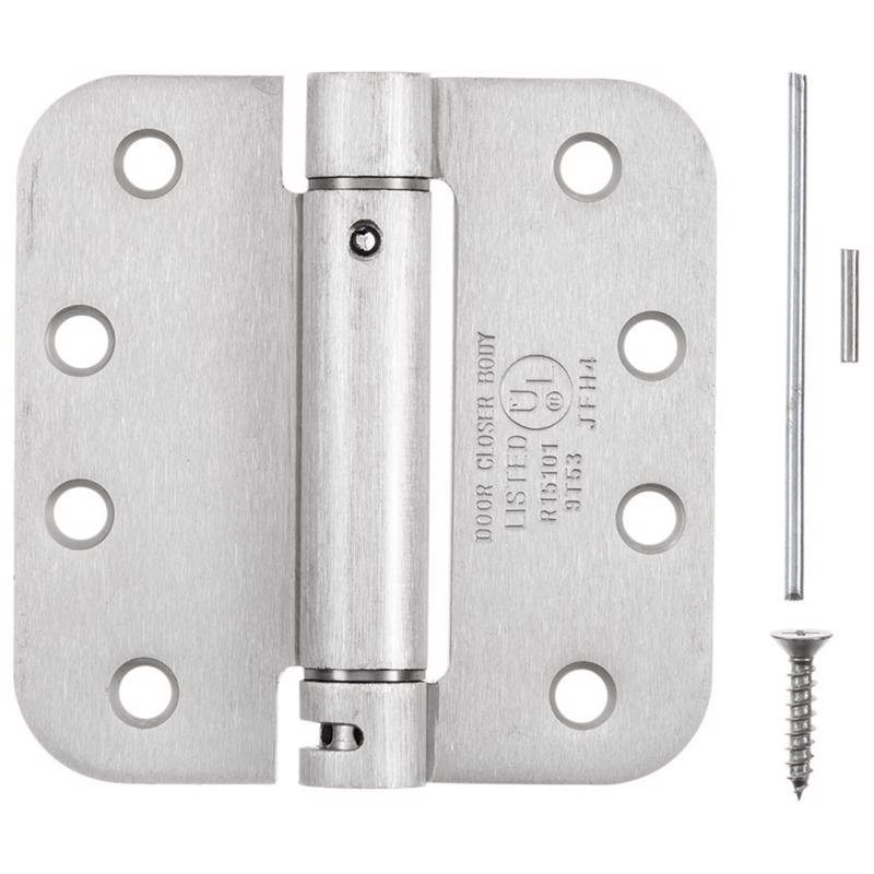 ACE 4 in. L Satin Nickel Self Closing Hinge 1 pk