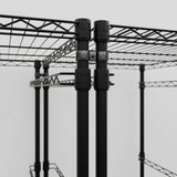 MonsterRax 3 in. H X 3 in. W X 3 in. D Steel Wire Rack Caster Wheel Kit