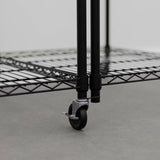 MonsterRax 3 in. H X 3 in. W X 3 in. D Steel Wire Rack Caster Wheel Kit