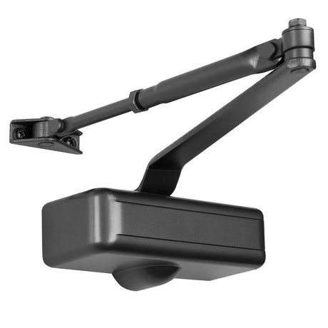 Tell Manufacturing Matte Black Aluminum/Steel Hydraulic Door Closer Grade 1