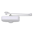 Tell Manufacturing Powder Coated White Aluminum/Steel Hydraulic Door Closer Grade 1