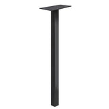 Adoorn 51 in. Black Galvanized Steel Mailbox Post