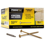 PowerPro 5/16 in. X 3 1/2 in. L Star Carbon Steel Lag Screw 40 pk