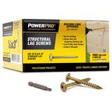 PowerPro 1/4 in. X 3 in. L Star Carbon Steel Lag Screw 50 pk