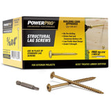 PowerPro 5/16 in. X 4 in. L Star Carbon Steel Lag Screw 40 pk