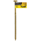 Power Pro 5/16 in. X 8 in. L Star Carbon Steel Lag Screw 30 pk