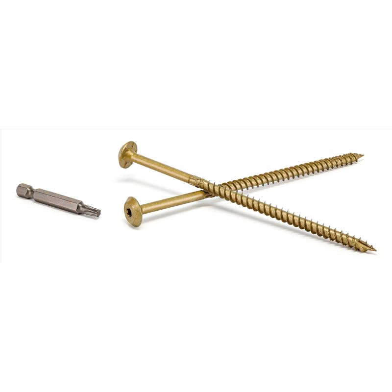 Power Pro 5/16 in. X 6 in. L Star Carbon Steel Lag Screw 75 pk