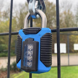 Squire 3.7 in. H X 1.96 in. W X 1.4 in. L Die-Cast Metal 4-Dial Combination Marine Padlock