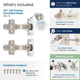 Amerock 2-7/16 in. W X 4-3/16 in. L Steel Cabinet Hinge 2 pk