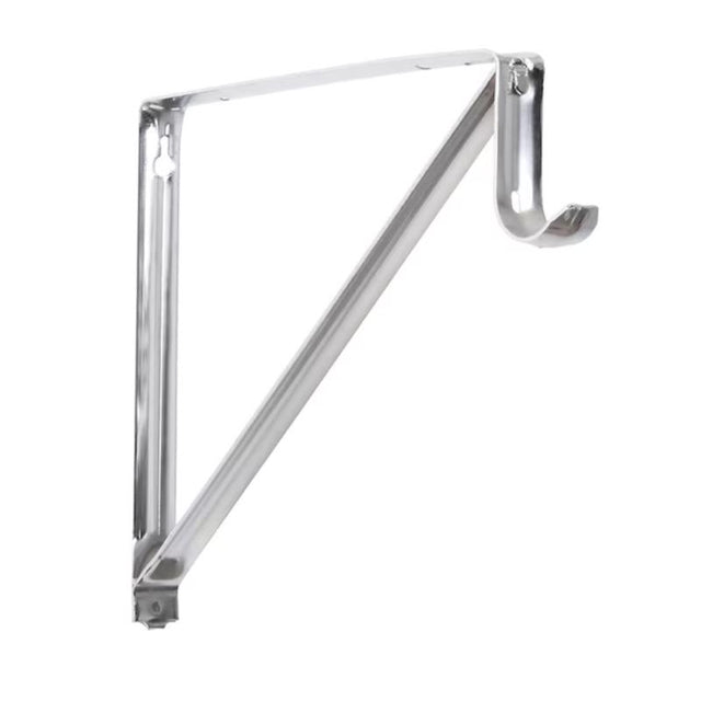 Closet Pro 18 in. L X 1-3/8 in. D Chrome Steel Closet Rod Bracket