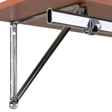 Closet Pro 18 in. L X 1-3/8 in. D Chrome Steel Closet Rod Bracket