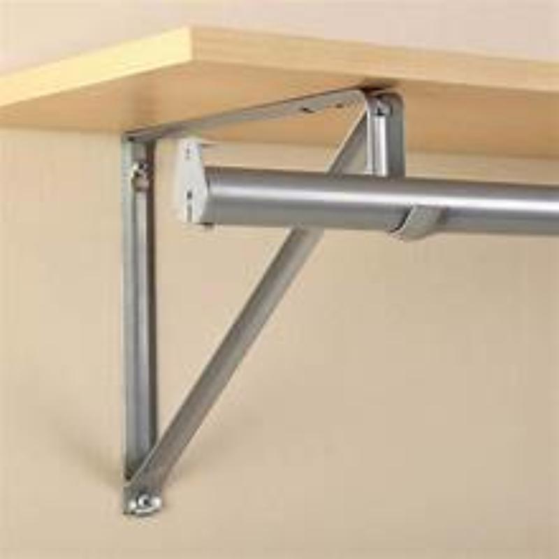 Closet Pro 18 in. L X 1-3/8 in. D Chrome Steel Closet Rod Bracket