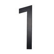 Adoorn Mailbox Address Number 4 in. Black Aluminum Self-Adhesive Number 1 1 pc