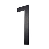 Adoorn Mailbox Address Number 4 in. Black Aluminum Self-Adhesive Number 1 1 pc