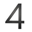 Adoorn Mailbox Address Number 4 in. Black Aluminum Self-Adhesive Number 4 1 pc