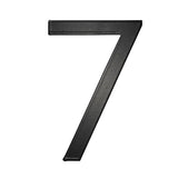 Adoorn 4 in. Black Aluminum Self-Adhesive Number 7 1 pc